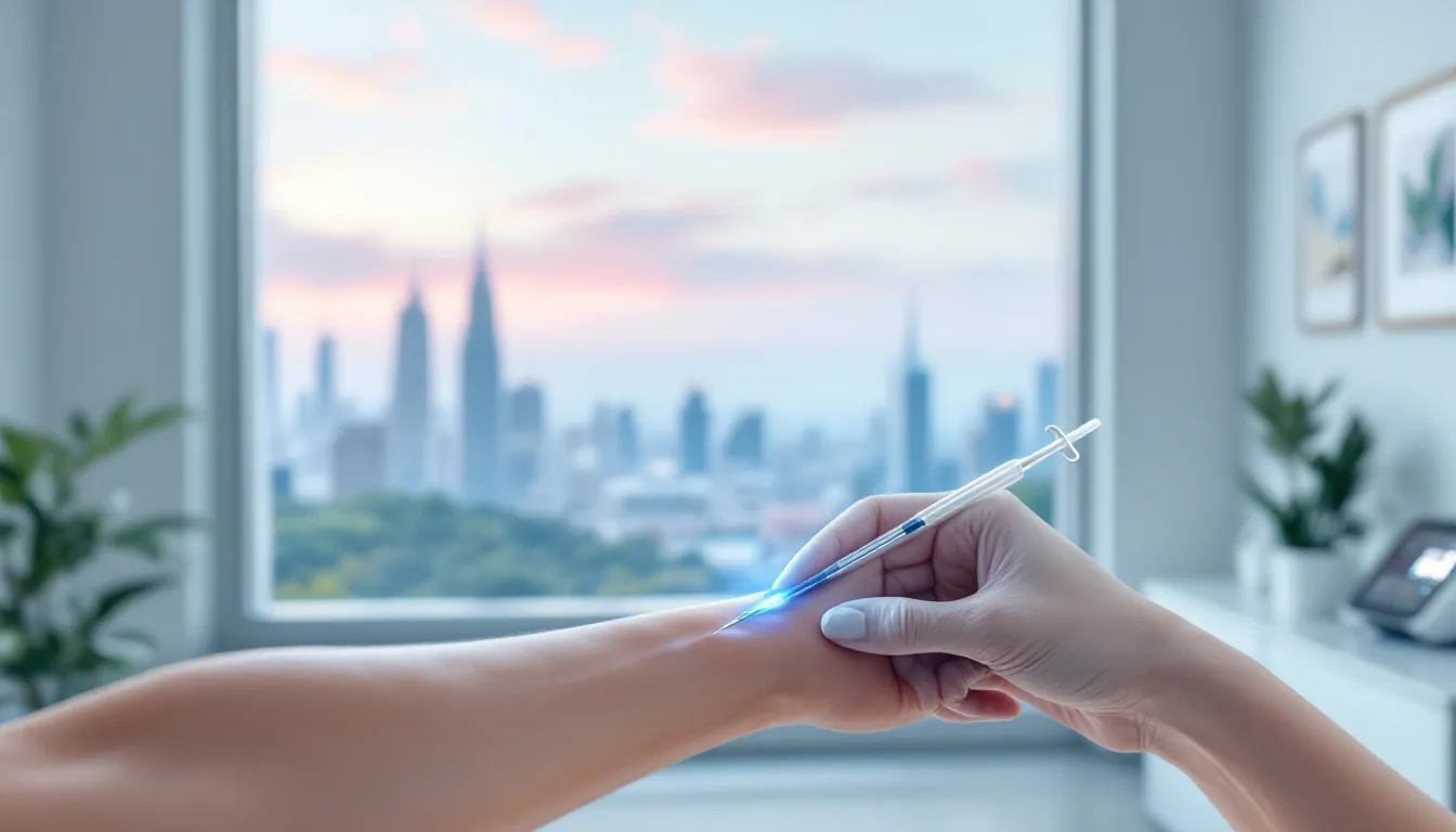 A blood sample being taken for food sensitivity blood tests.