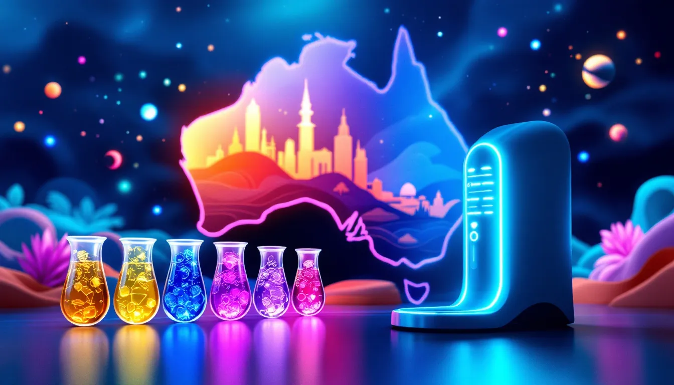 Technology used in hair mineral analysis, highlighting testing devices and hair samples.