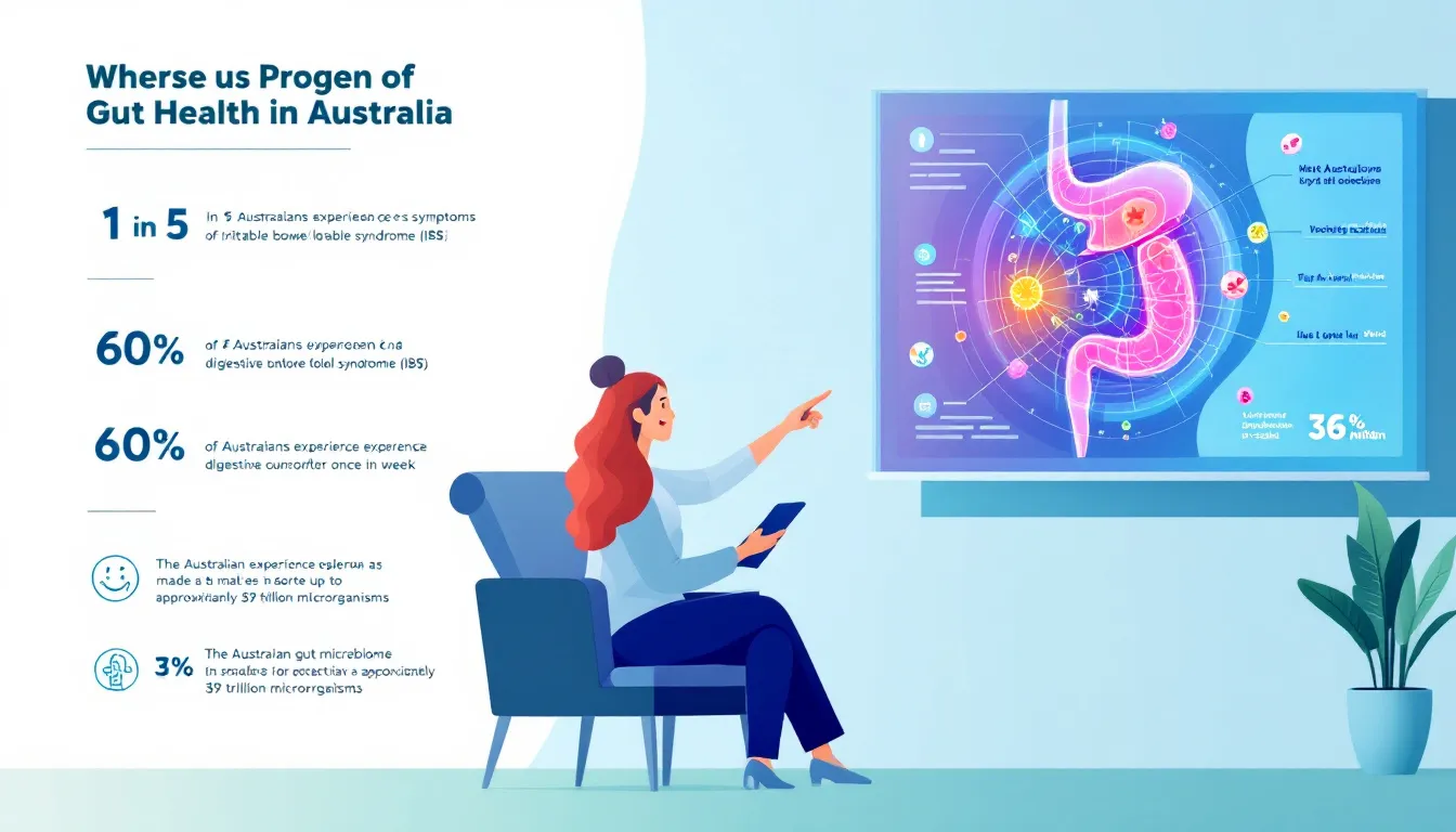 A healthcare provider discussing gut health with a patient, emphasizing seeking professional help.