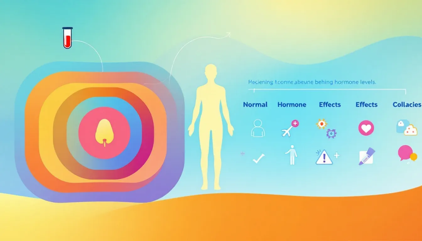 Preparation steps for a hormone blood test.