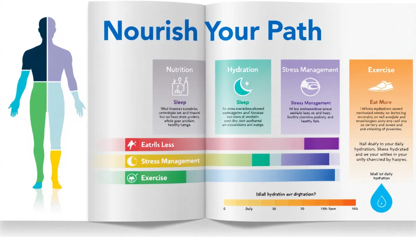 Visual guide on nutritional and lifestyle recommendations based on OAT results.