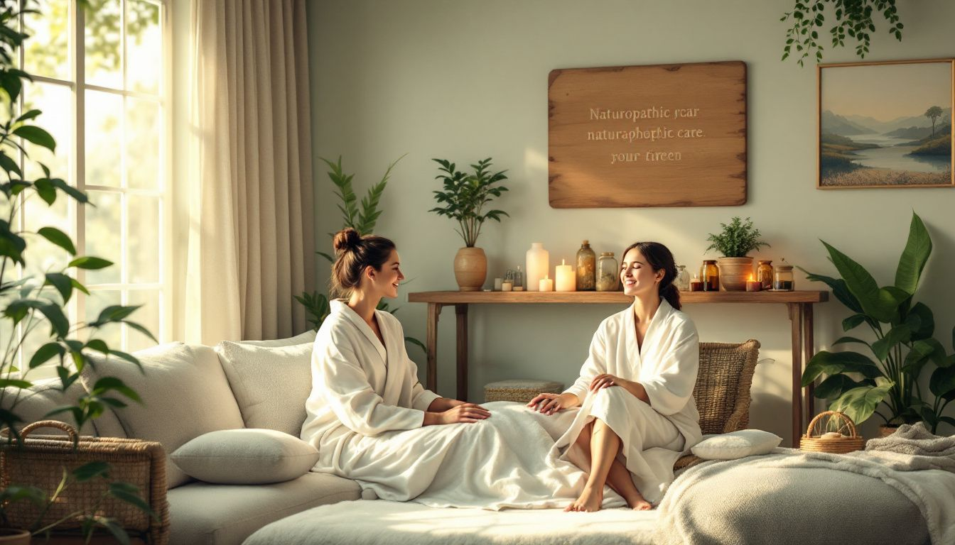 A naturopathic care session focused on food allergies.