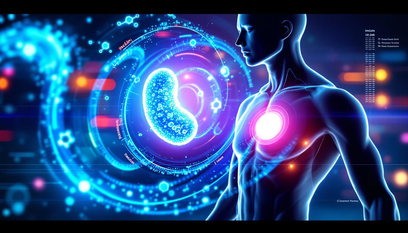 A visual representation of the role of insulin sensitivity in diabetes prevention.