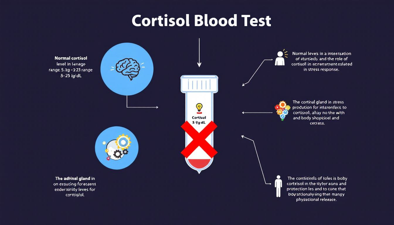 Interpreting cortisol blood test results.