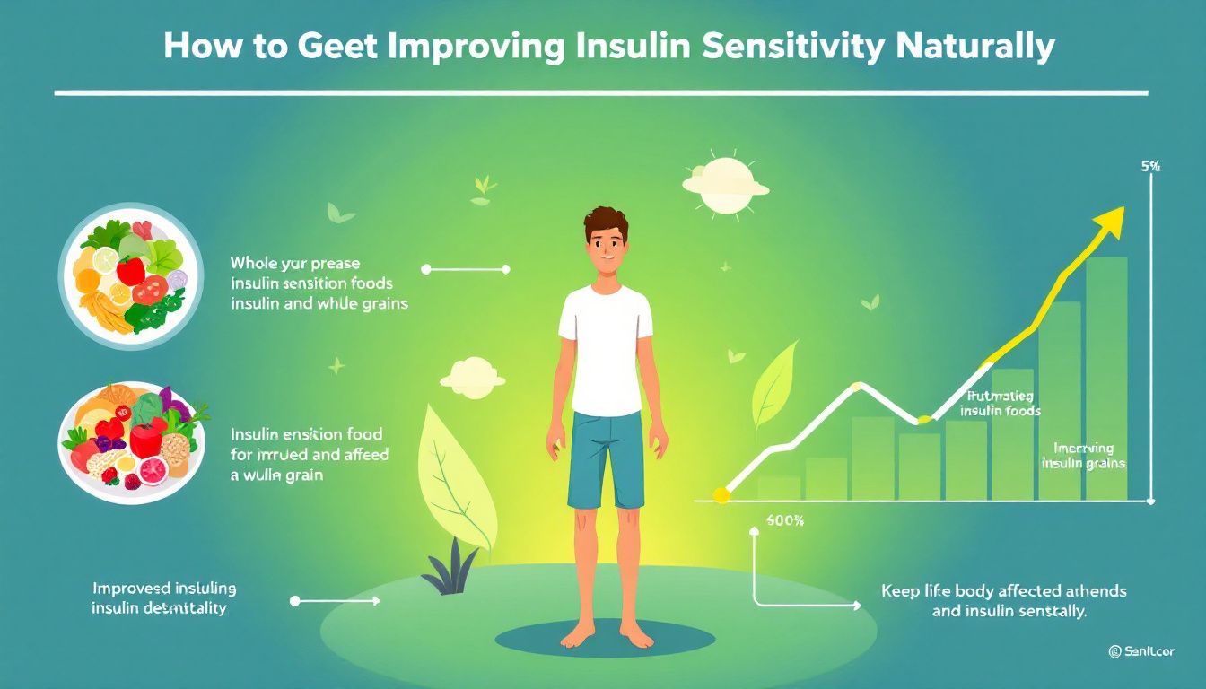 A healthy lifestyle image that promotes improving insulin sensitivity naturally.