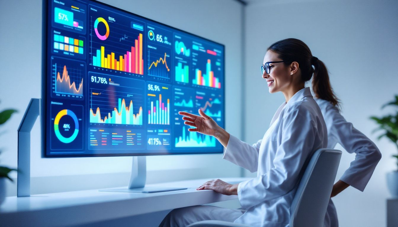 A person reviewing their test results with a healthcare provider.