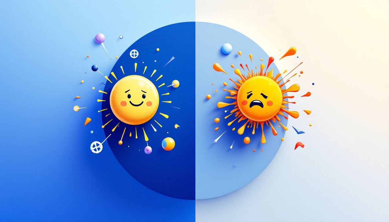 An illustration showing normal and abnormal vitamin D blood test results.