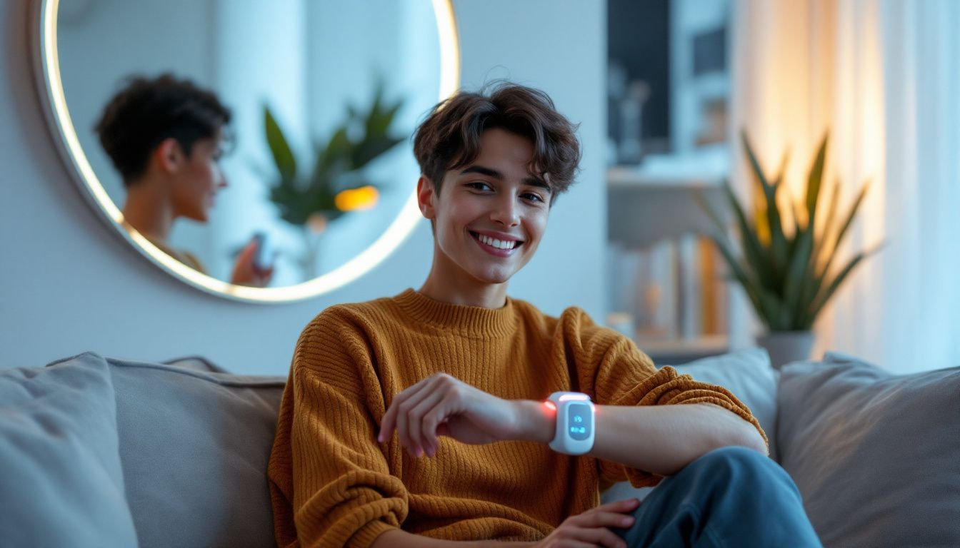 A person using an at-home metabolic test kit.