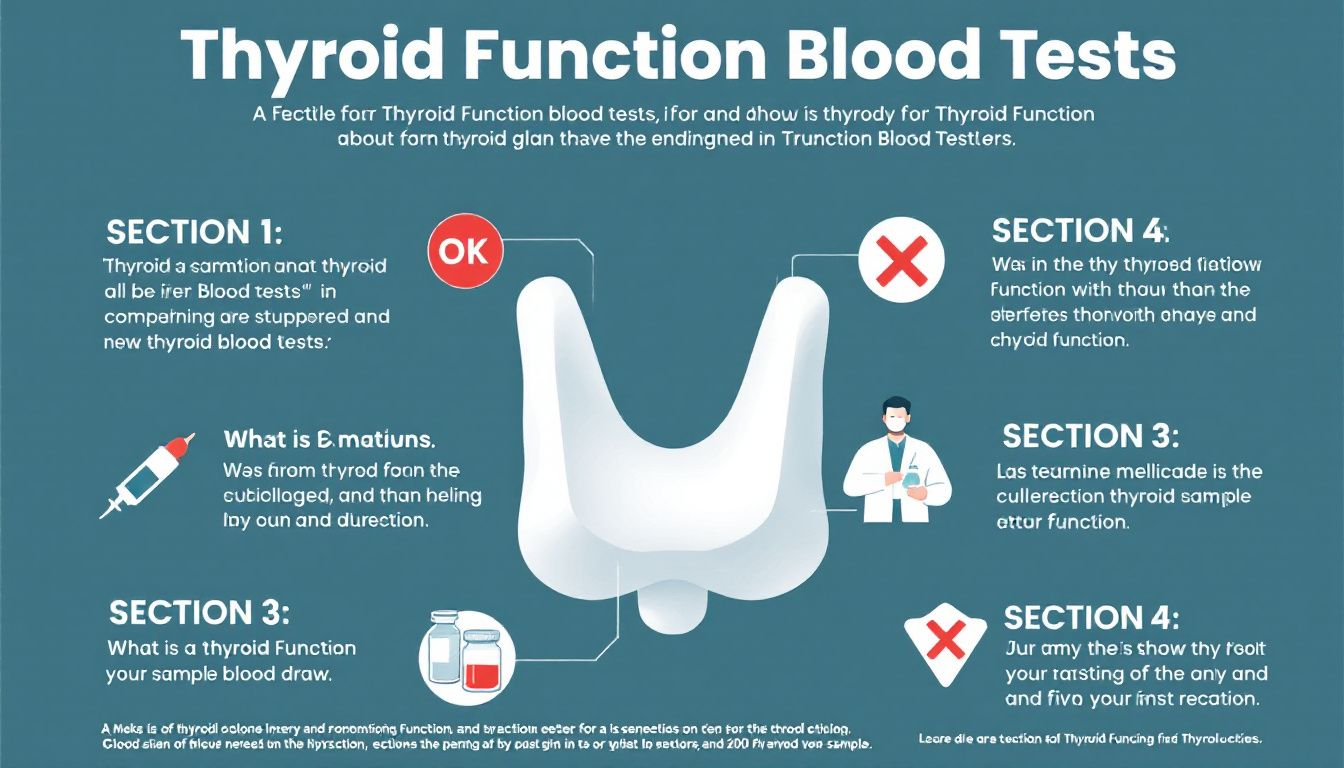 An infographic explaining how to interpret thyroid function blood test results.