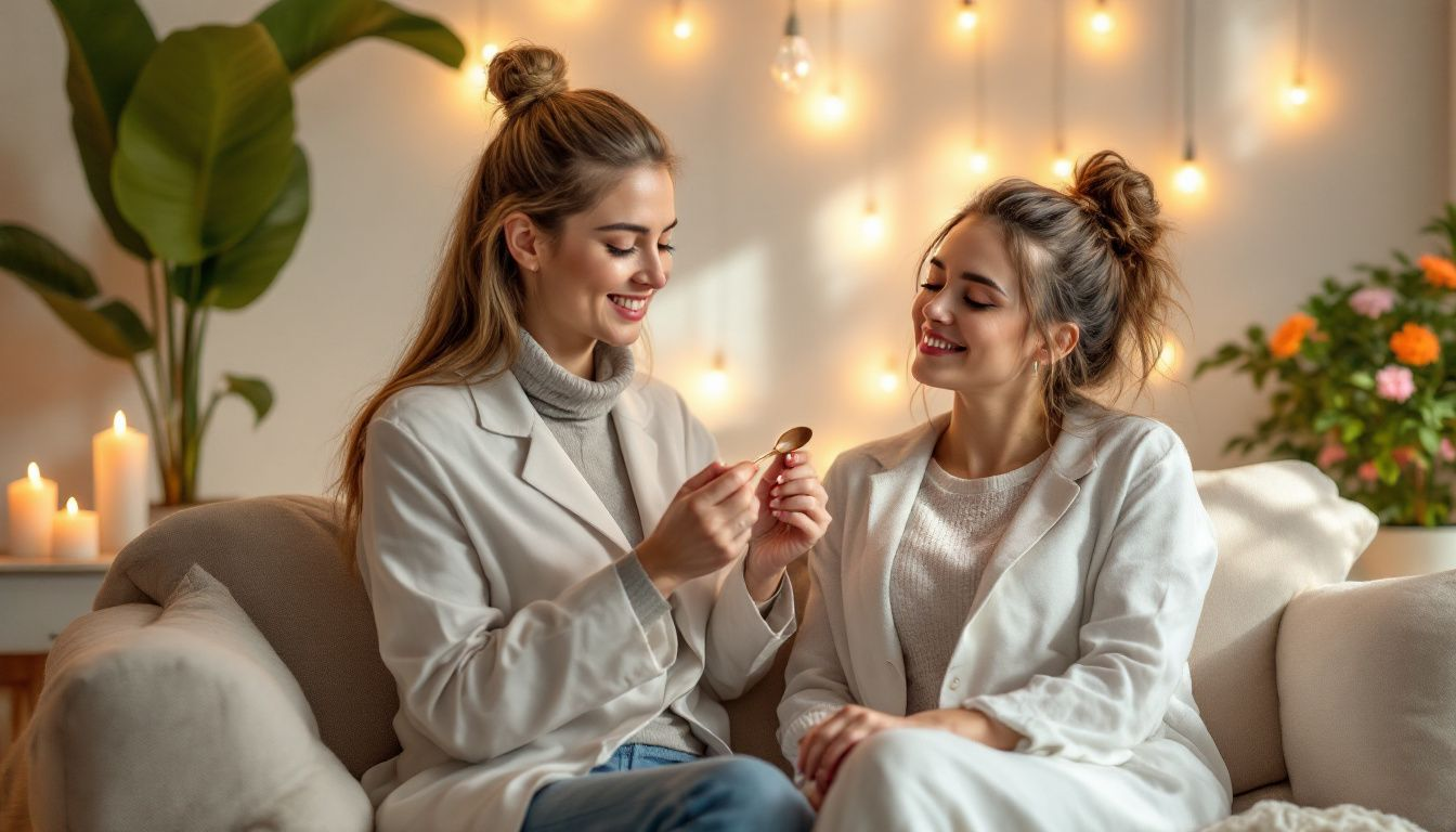 A patient receiving an allergy test from a naturopath.