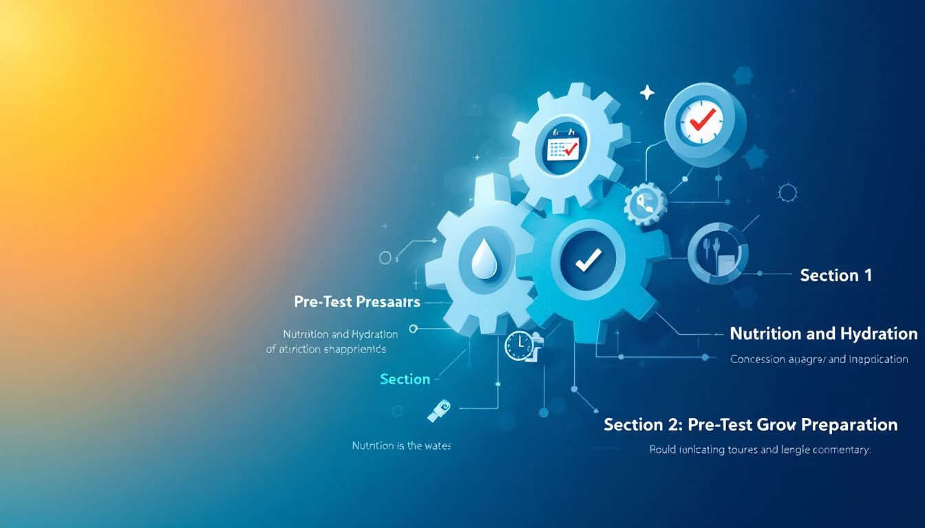 A checklist for preparing for a male hormones test.