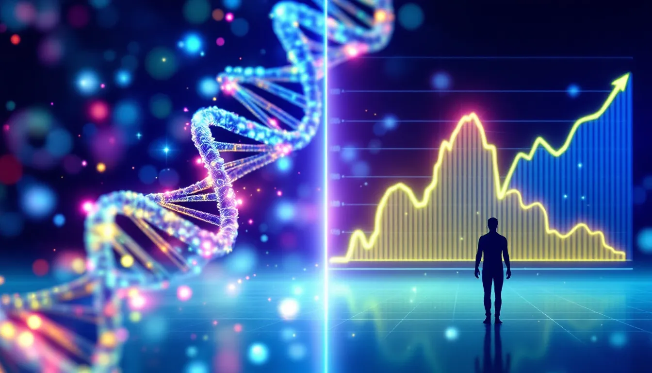 A visual representation of health improvements through the Gary Brecka methylation test.