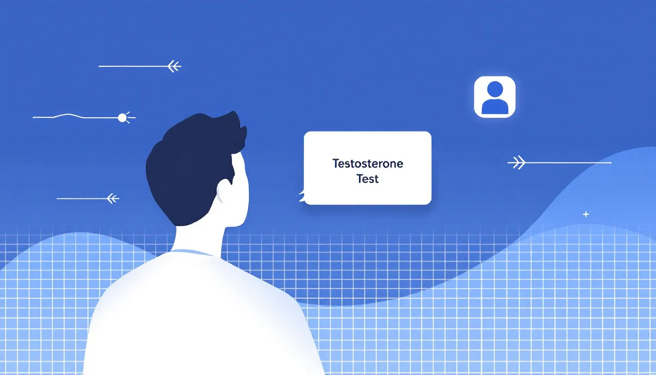 A person contemplating a testosterone test, indicating the importance of taking a testosterone test.