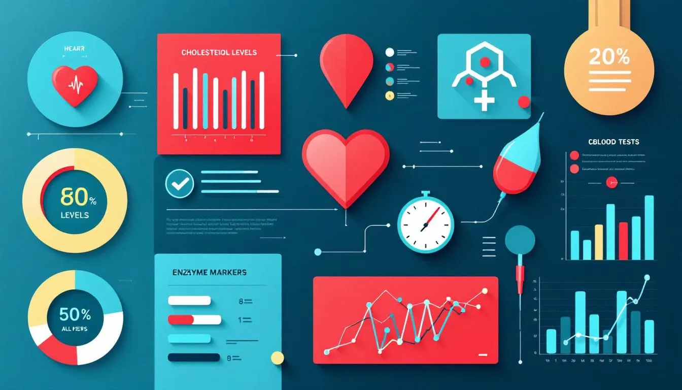 Indicators for heart blood tests.