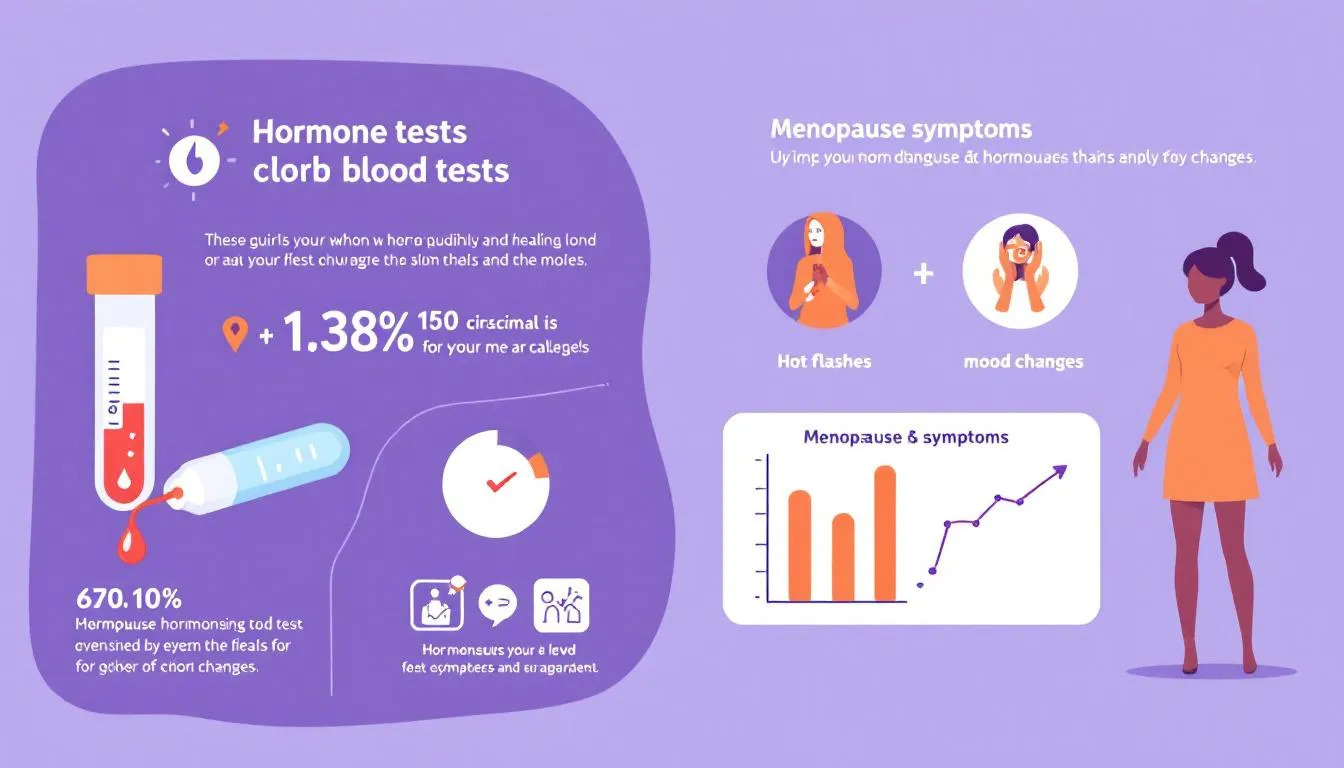 The role of hormone blood tests in managing menopause symptoms.