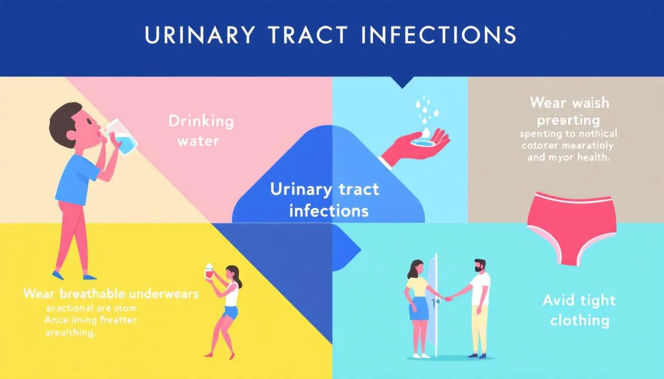 Preventive measures to avoid urinary tract infections.