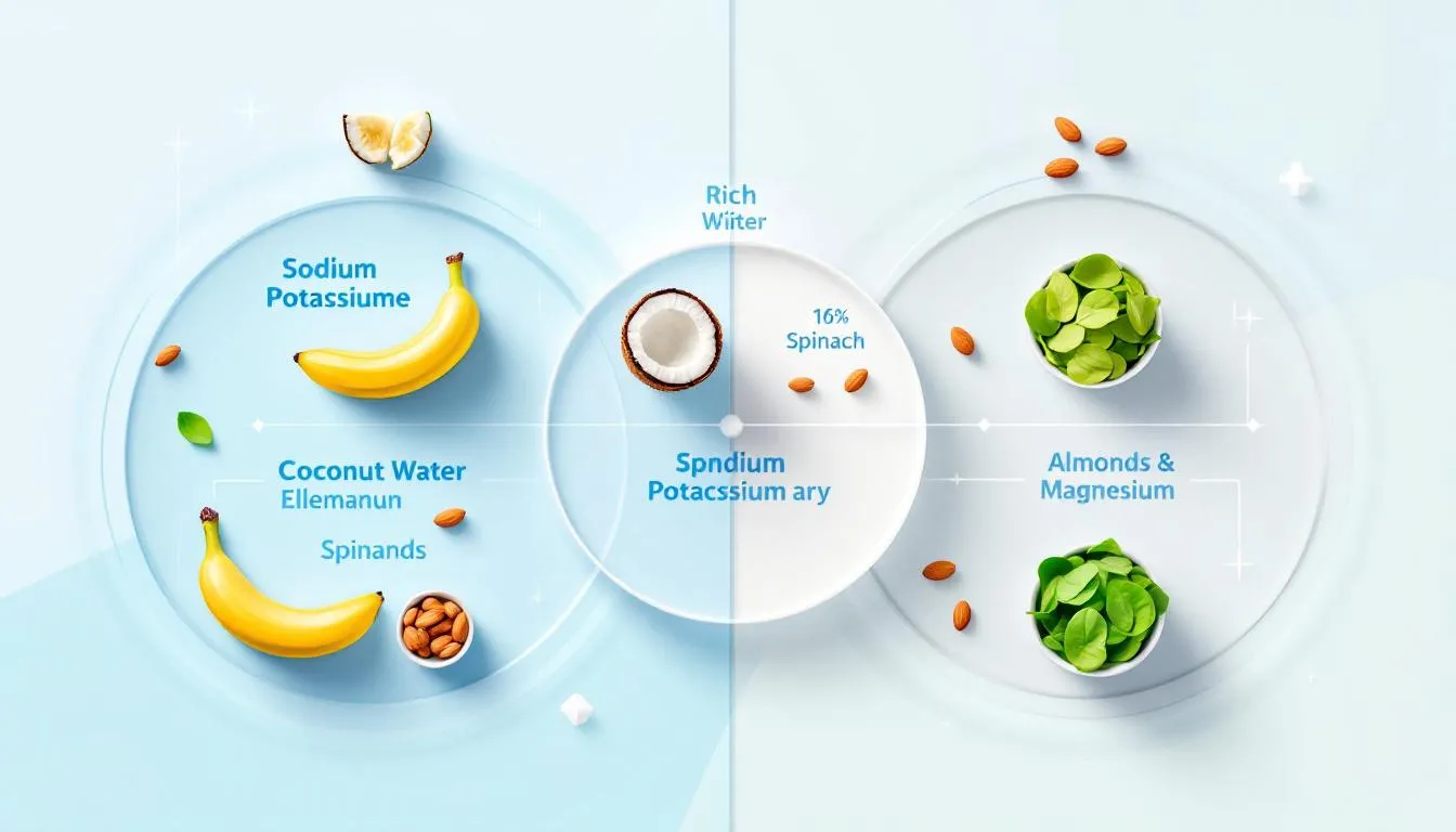 A balanced diet rich in electrolytes for managing imbalances.